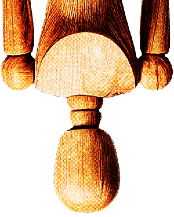 Wooden Person Figure